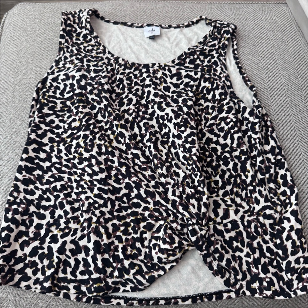 Cabi Leopard Knotty Tank